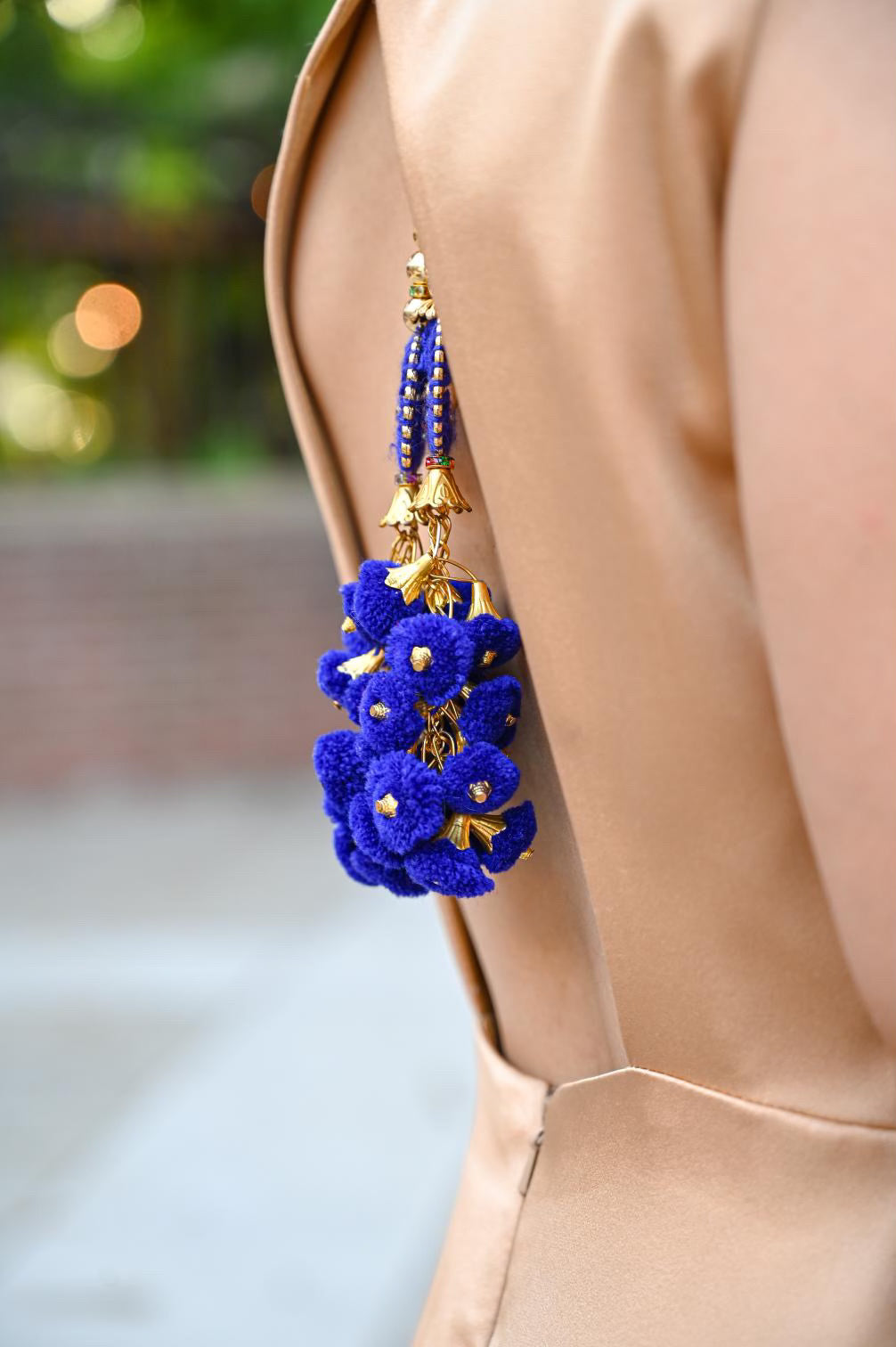 Tan Dress with tassels