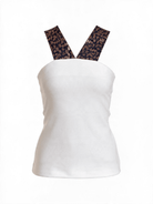 Shop the white Dolce Top by La' Agra, a best-selling blouse from the Opulence collection with South Asian–inspired detail and a tailored silhouette.