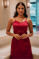 Woman in red Dress